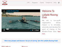 Tablet Screenshot of lasallerowing.ca